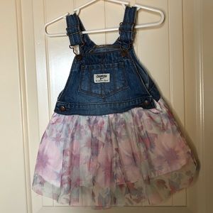 Oshkosh B’gosh flower jumper overall dress.
